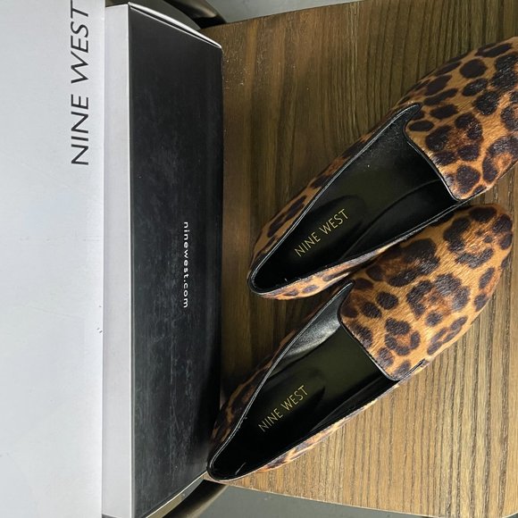 NINE‎ WEST HAYDEN LEOPARD SLIP-ON FLATS SIZE 7 - Picture 2 of 3
